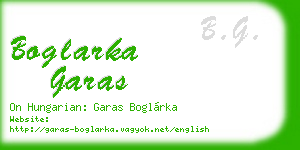 boglarka garas business card